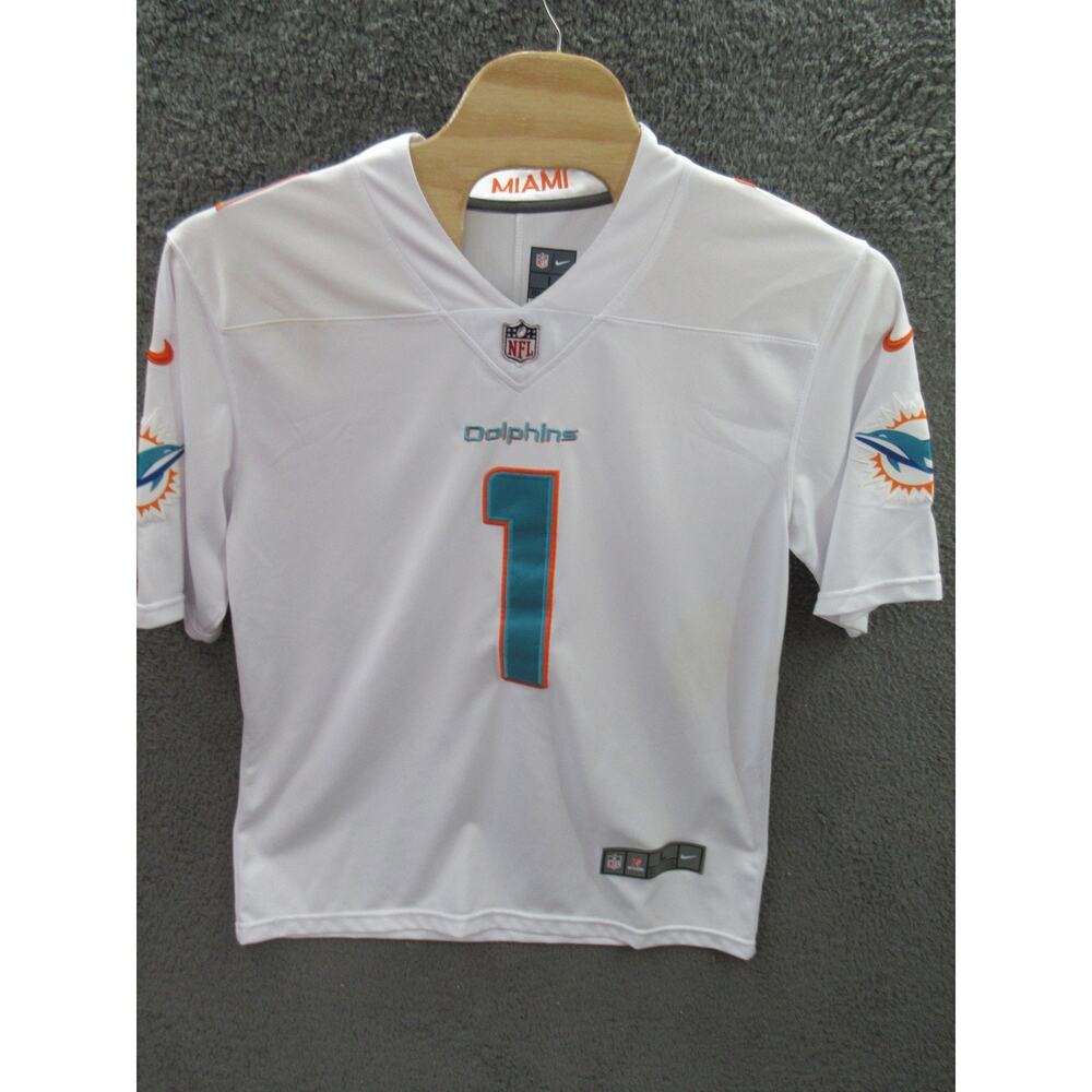 MIAMI DOLPHINS Tua Tagovailoa Men's Large Nike On Field Jersey - STAINS